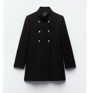 Double-Breasted Wool Women's Coat